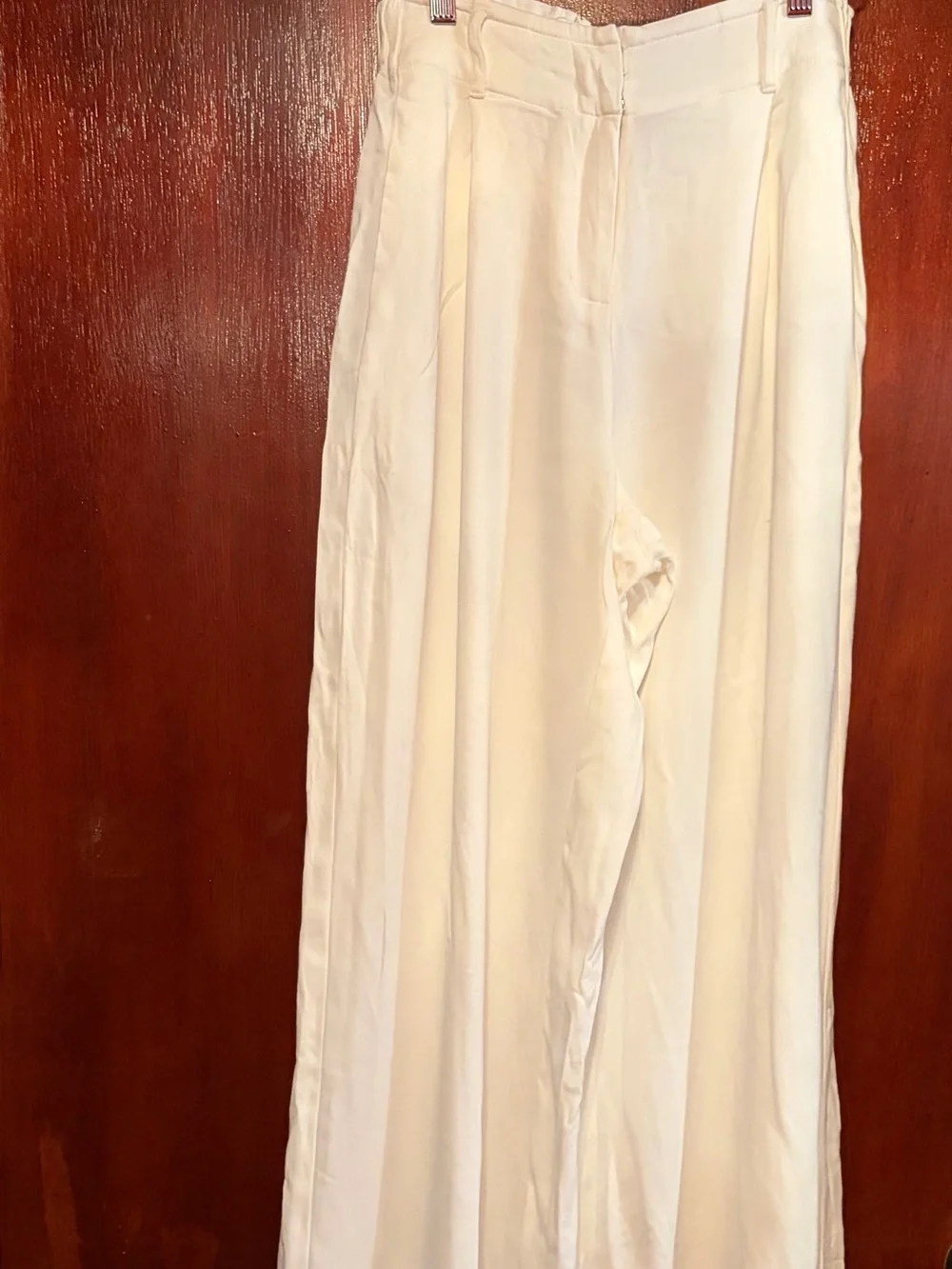 Women’s Tracy Reese Cream Wide-Leg Dress Pants